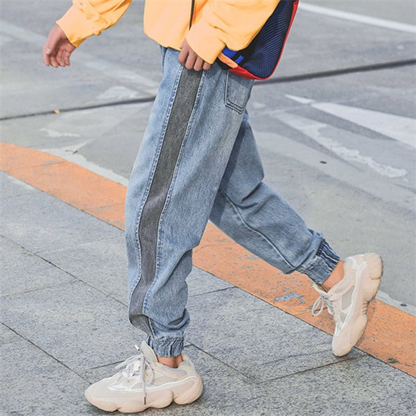 Panelled jeans panelled denim jeans