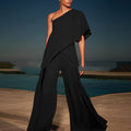 Women's New European And American Slanted Shoulder Dresses
