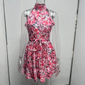 New Flowers Print Halterneck Dress Summer Fashion 